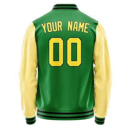 Custom Emerald Green Light Yellow Jacket JA2424262417B31726
