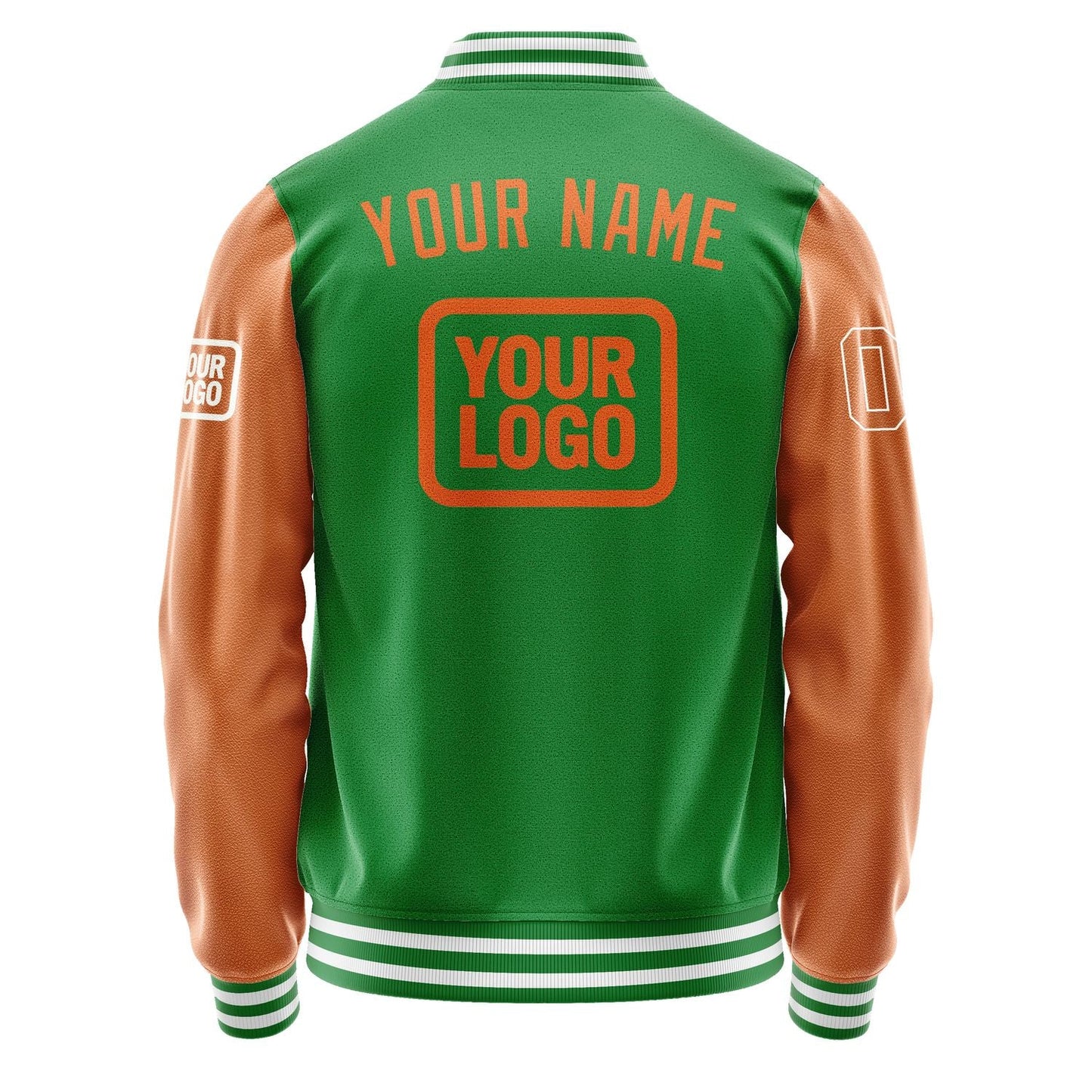 Custom Emerald Green Orange Jacket JA242428241818282818