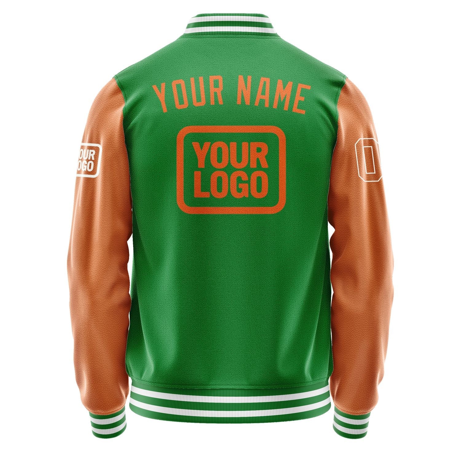 Custom Emerald Green Orange Jacket JA242428241818282818