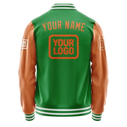 Custom Emerald Green Orange Jacket JA242428241818282818