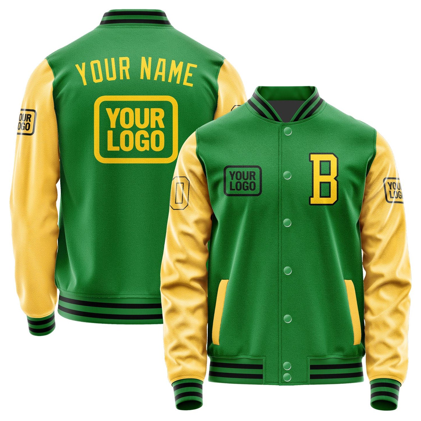 Custom Emerald Green Gold Jacket JA242430241717303017