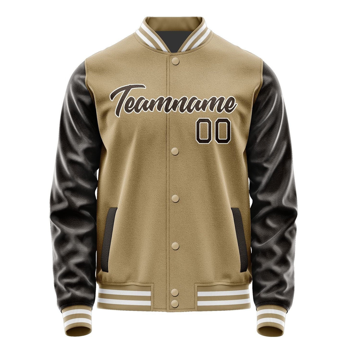 Custom Light Khaki Brown Jacket JA2525012518B21801