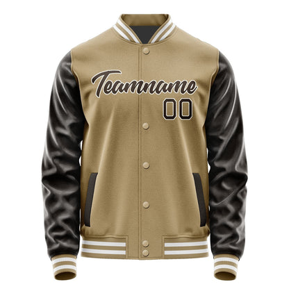 Custom Light Khaki Brown Jacket JA2525012518B21801