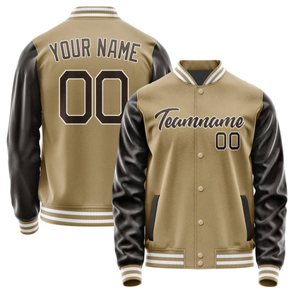 Custom Light Khaki Brown Jacket JA2525012518B21801