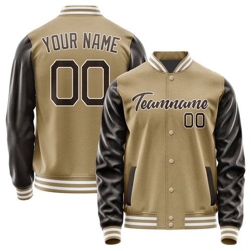 Custom Light Khaki Brown Jacket JA2525012518B21801