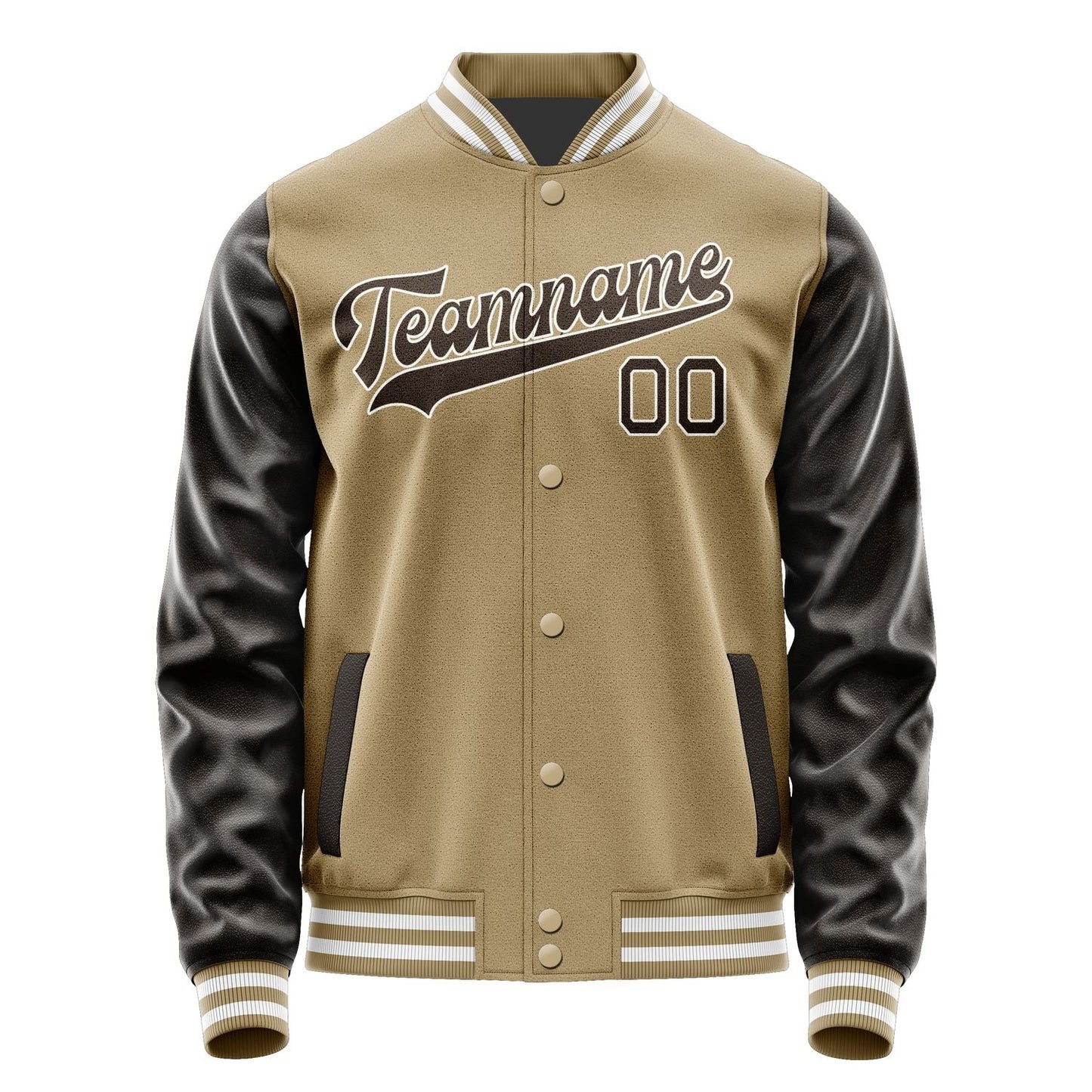 Custom Light Khaki Brown Jacket JA2525012518B31801