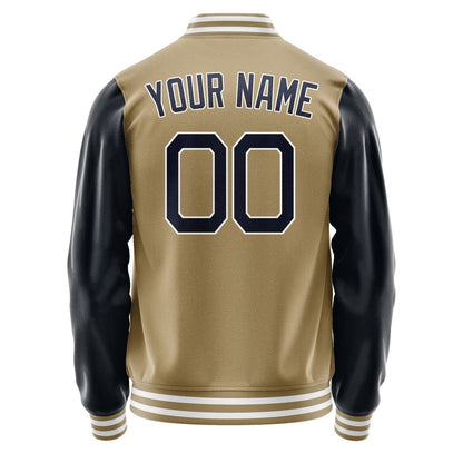 Custom Light Khaki Navy Jacket JA2525112518B21811