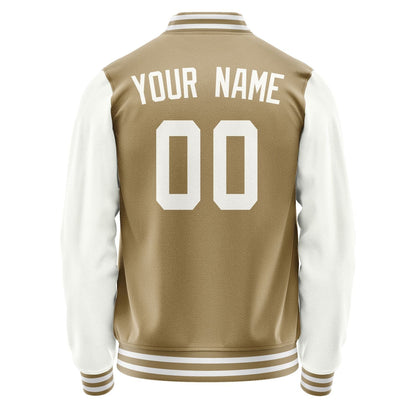 Custom Light Khaki White Jacket JA2525182518B31818