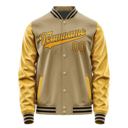 Custom Light Khaki Yellow Jacket JA2525192517B31719