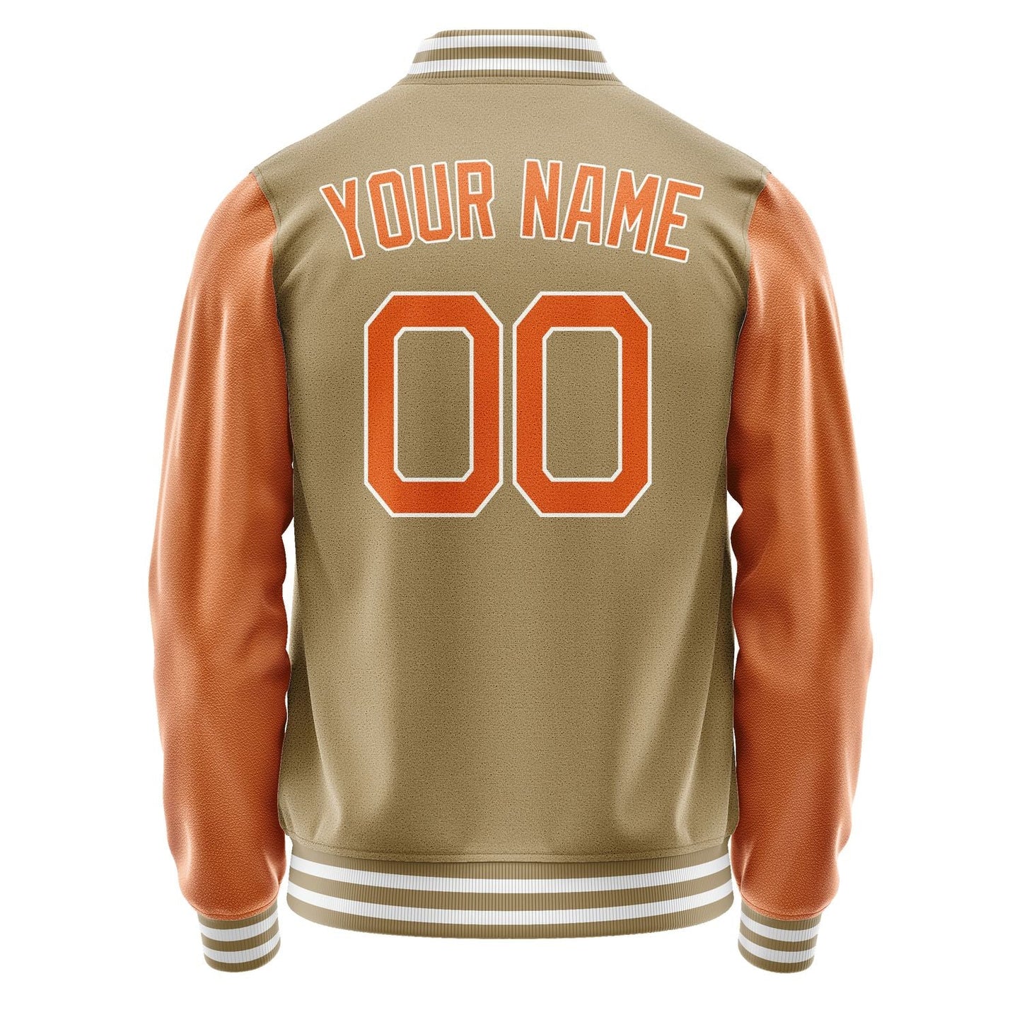 Custom Light Khaki Orange Jacket JA2525282517B21728