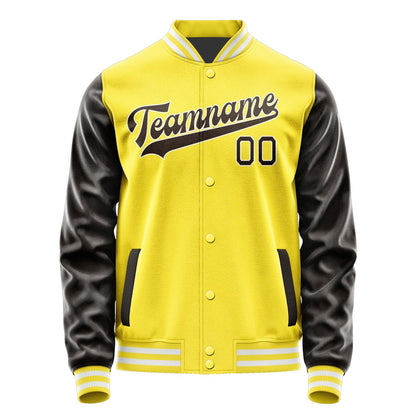 Custom Light Yellow Brown Jacket JA2626012618B31801