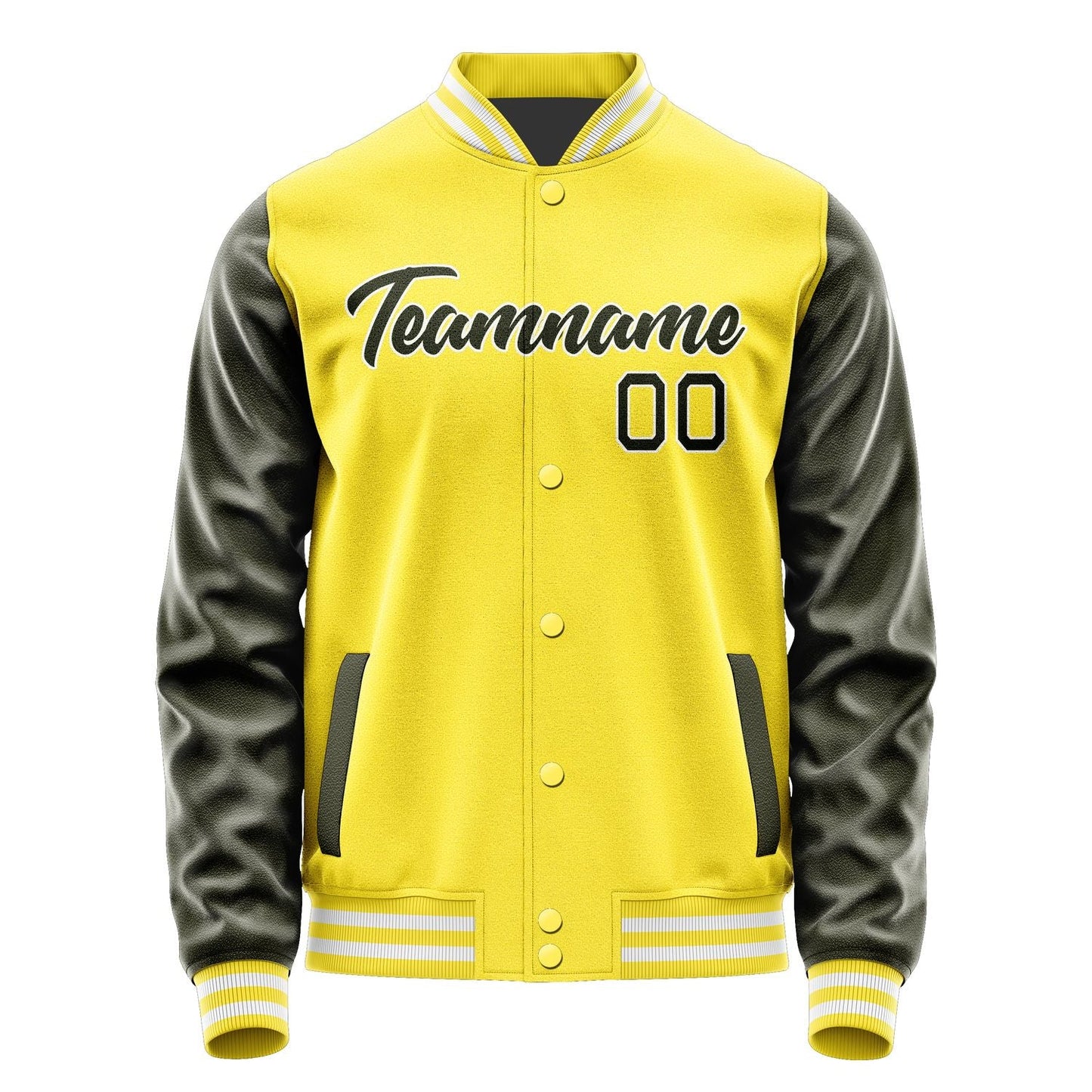 Custom Light Yellow Olive Jacket JA2626022618B21802