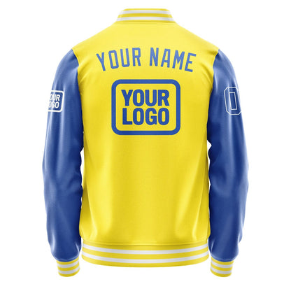 Custom Light Yellow Sky Blue Jacket JA262609261818090918