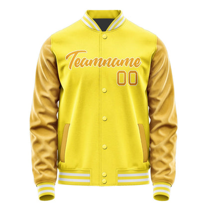 Custom Light Yellow Yellow Jacket JA2626192618B21819