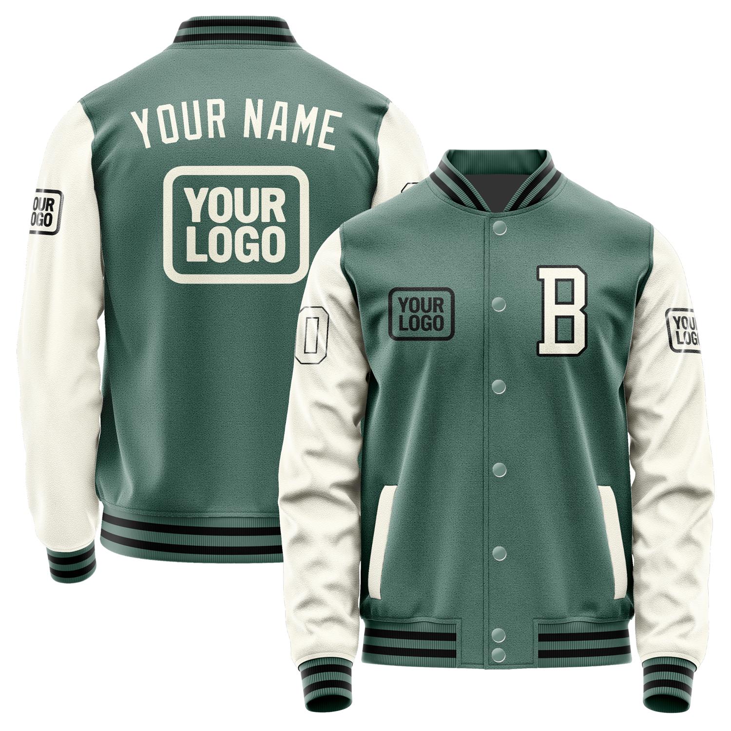 Custom Blue Green Cream Jacket JA272703271717030317