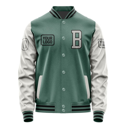 Custom Blue Green Gray Jacket JA272704271717040417