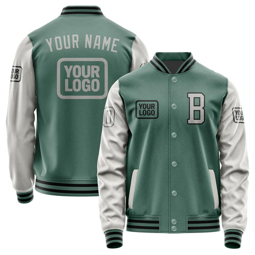 Custom Blue Green Gray Jacket JA272704271717040417