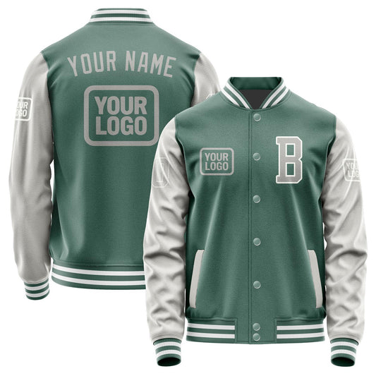 Custom Blue Green Gray Jacket JA272704271818040418