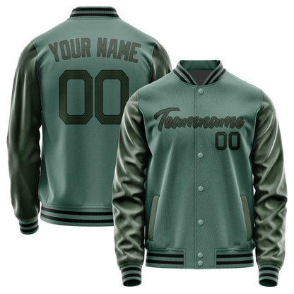 Custom Blue Green Dark Green Jacket JA2727062717B21706