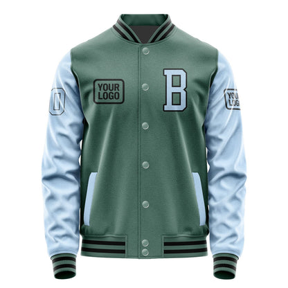 Custom Blue Green Light Blue Jacket JA272708271717080817