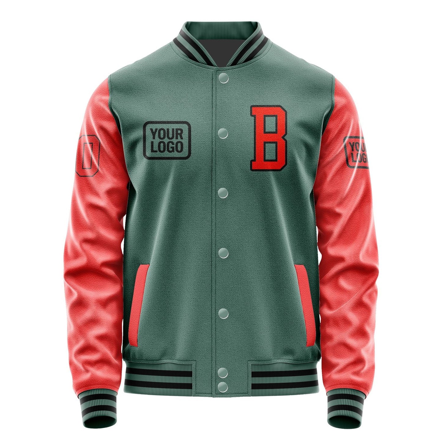 Custom Blue Green Orange Red Jacket JA272712271717121217