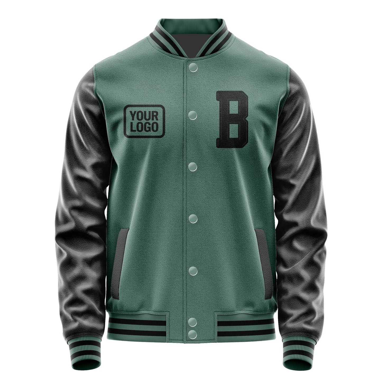 Custom Blue Green Black Jacket JA272717271717171717