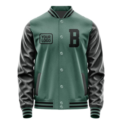 Custom Blue Green Black Jacket JA272717271717171717