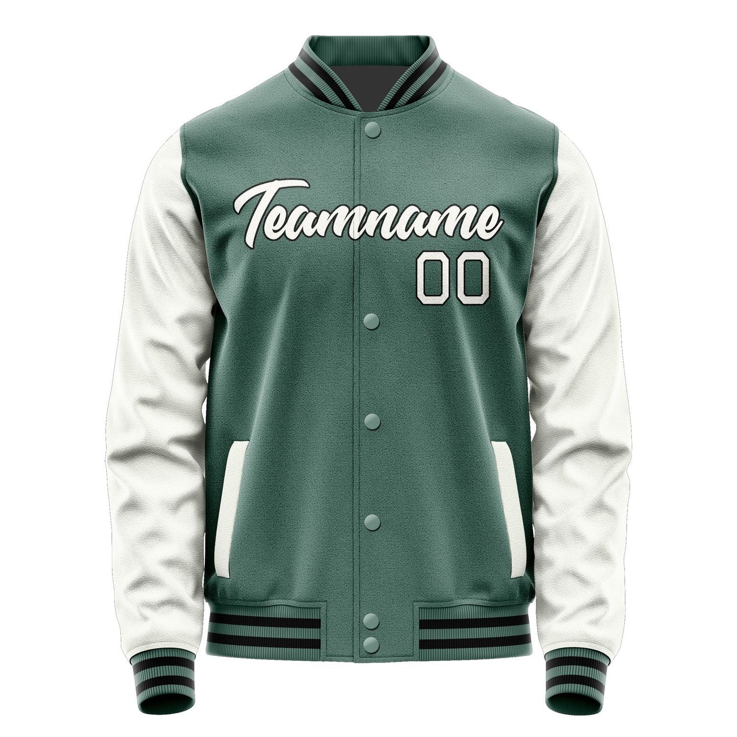 Custom Blue Green White Jacket JA2727182717B21718