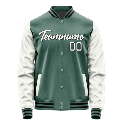 Custom Blue Green White Jacket JA2727182717B21718