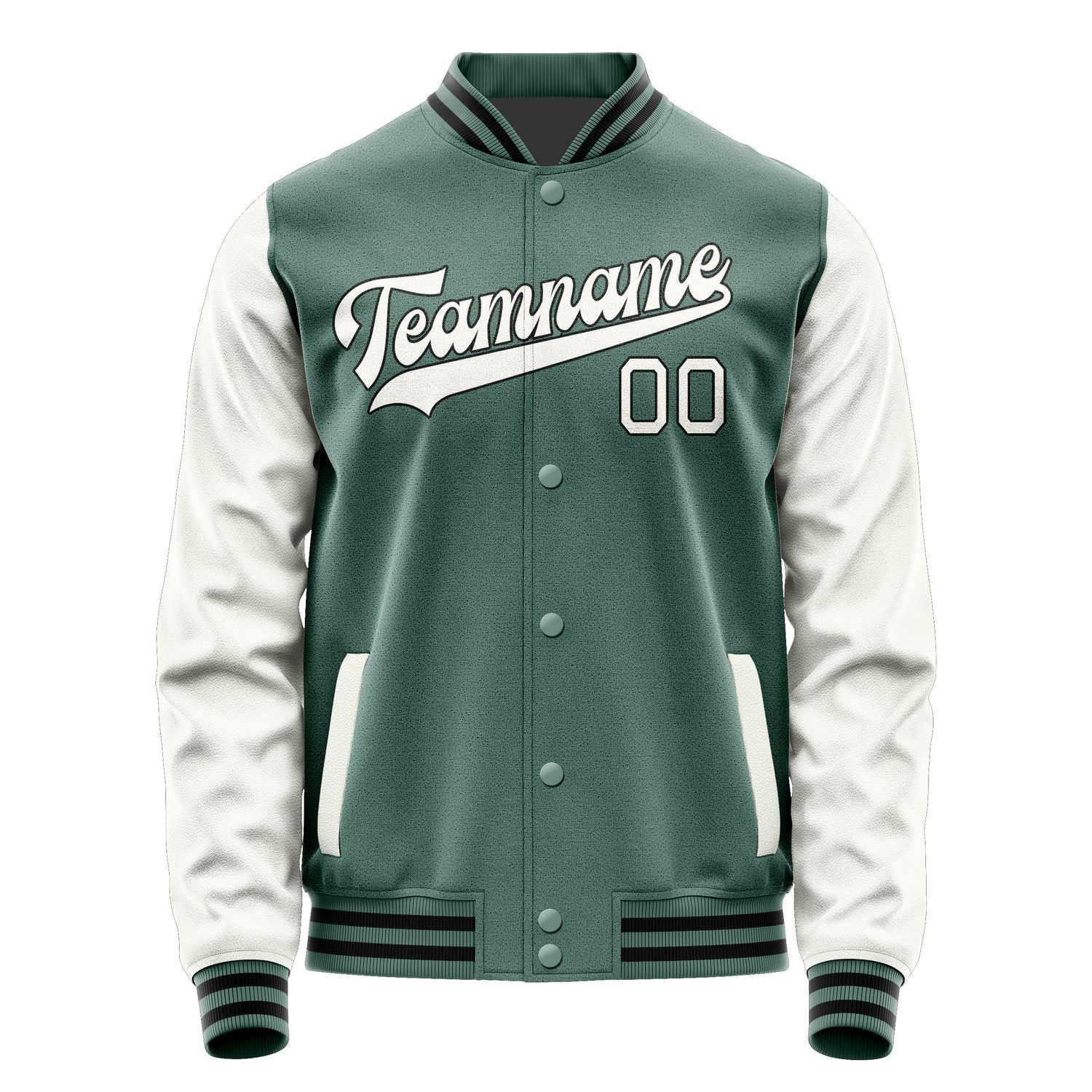 Custom Blue Green White Jacket JA2727182717B31718