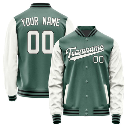 Custom Blue Green White Jacket JA2727182717B31718