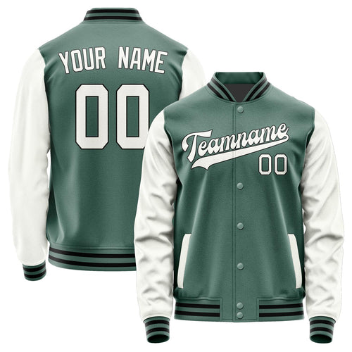 Custom Blue Green White Jacket JA2727182717B31718
