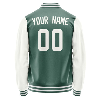 Custom Blue Green White Jacket JA2727182718B31818