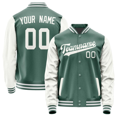 Custom Blue Green White Jacket JA2727182718B31818