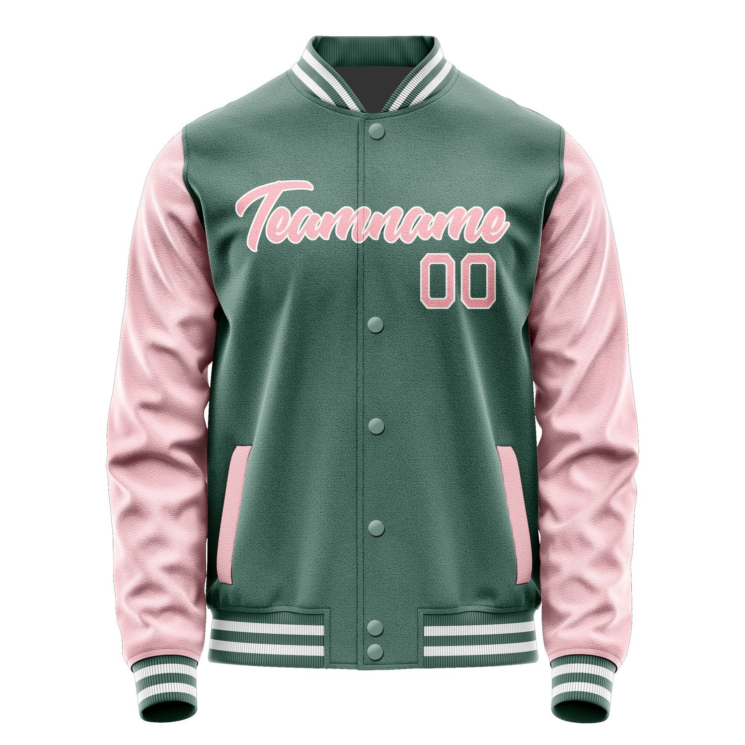 Custom Blue Green Light Pink Jacket JA2727212718B21821