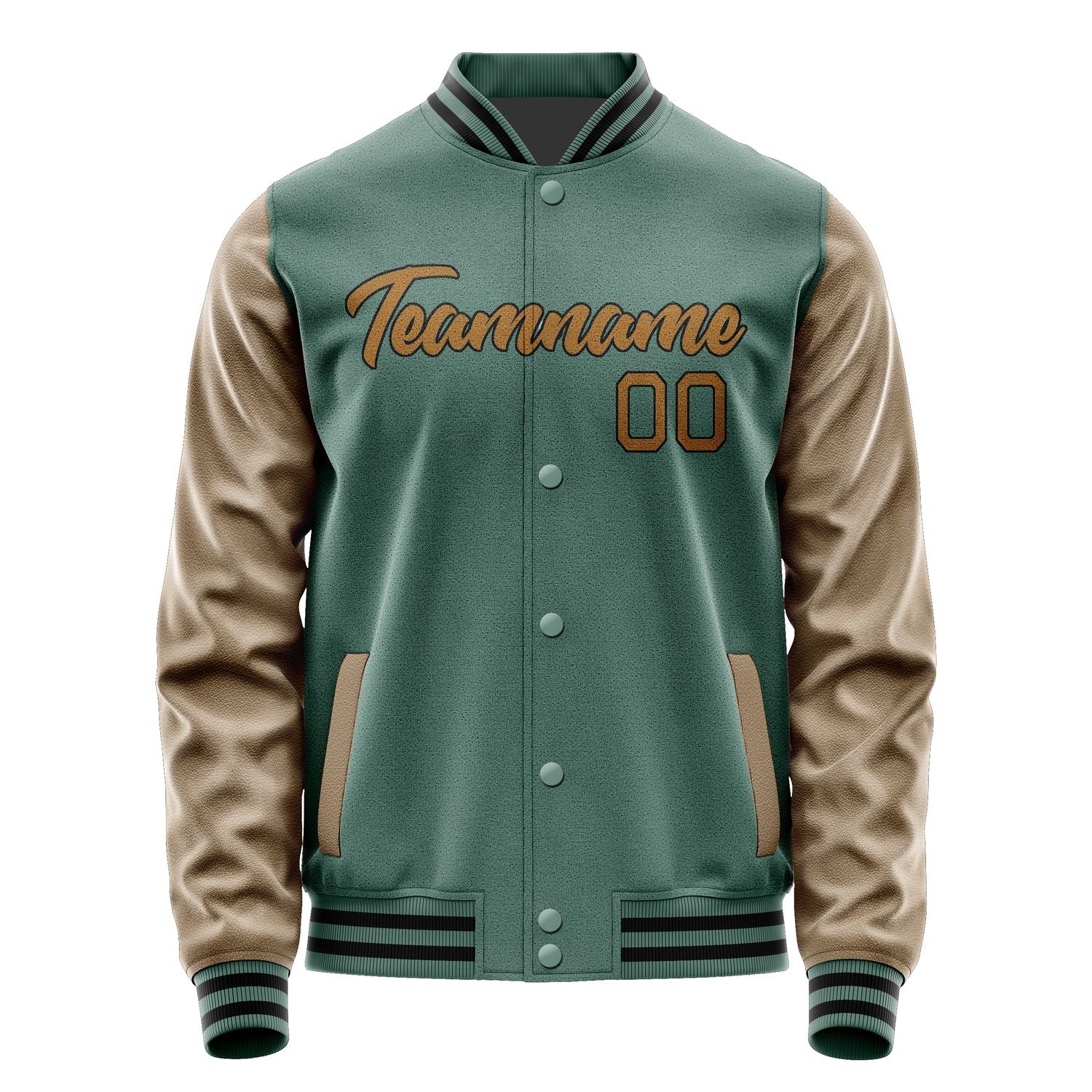 Custom Blue Green Khaki Jacket JA2727222717B21722