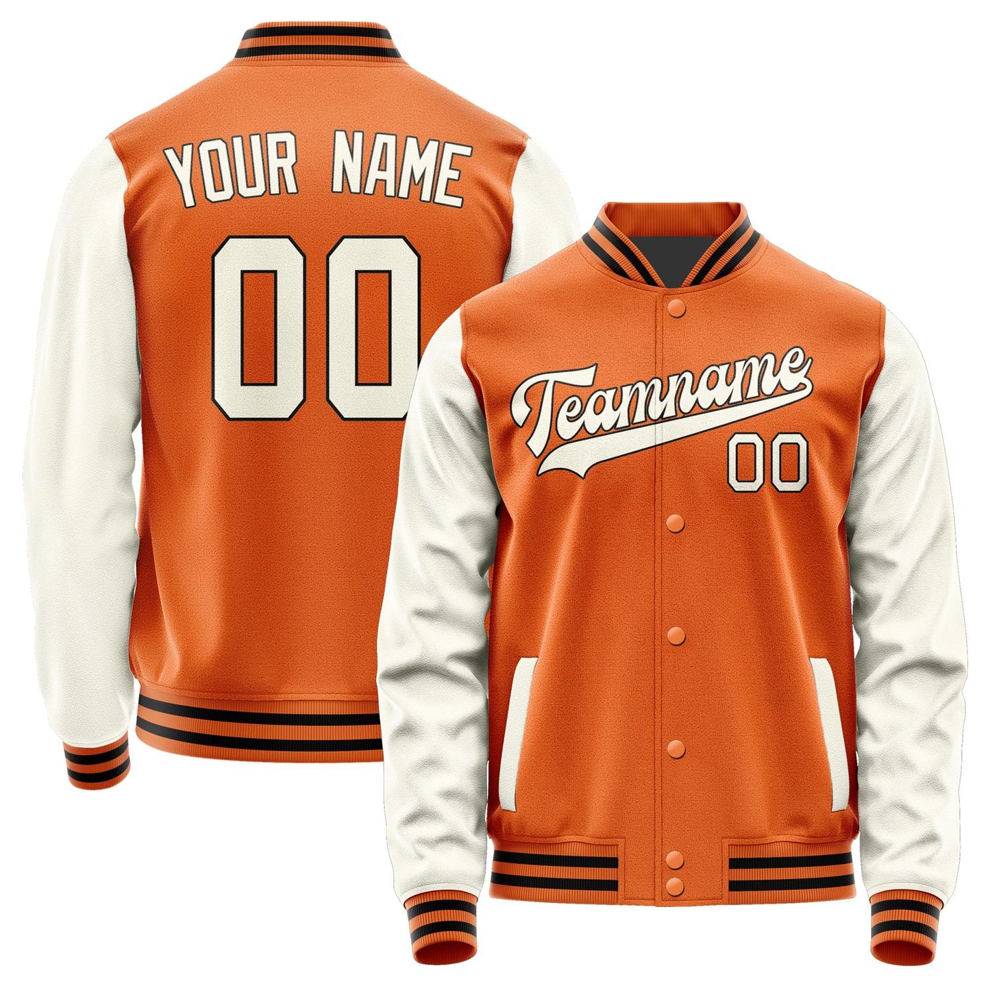 Custom Orange Cream Jacket JA2828032817B31703