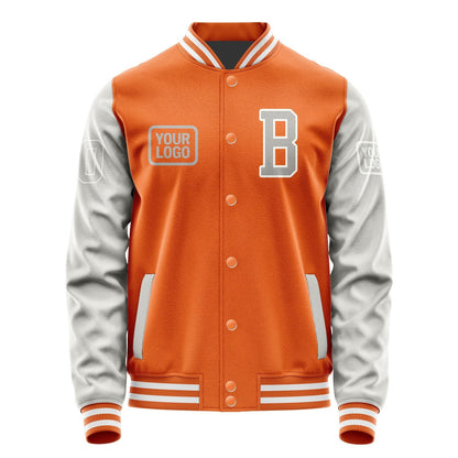 Custom Orange Gray Jacket JA282804281818040418