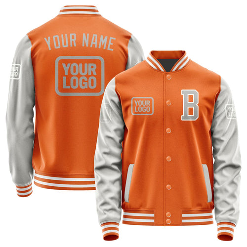 Custom Orange Gray Jacket JA282804281818040418