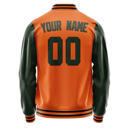 Custom Orange Dark Green Jacket JA2828062817B31706