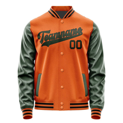 Custom Orange Dark Green Jacket JA2828062817B31706