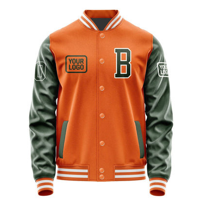 Custom Orange Dark Green Jacket JA282806281818060618