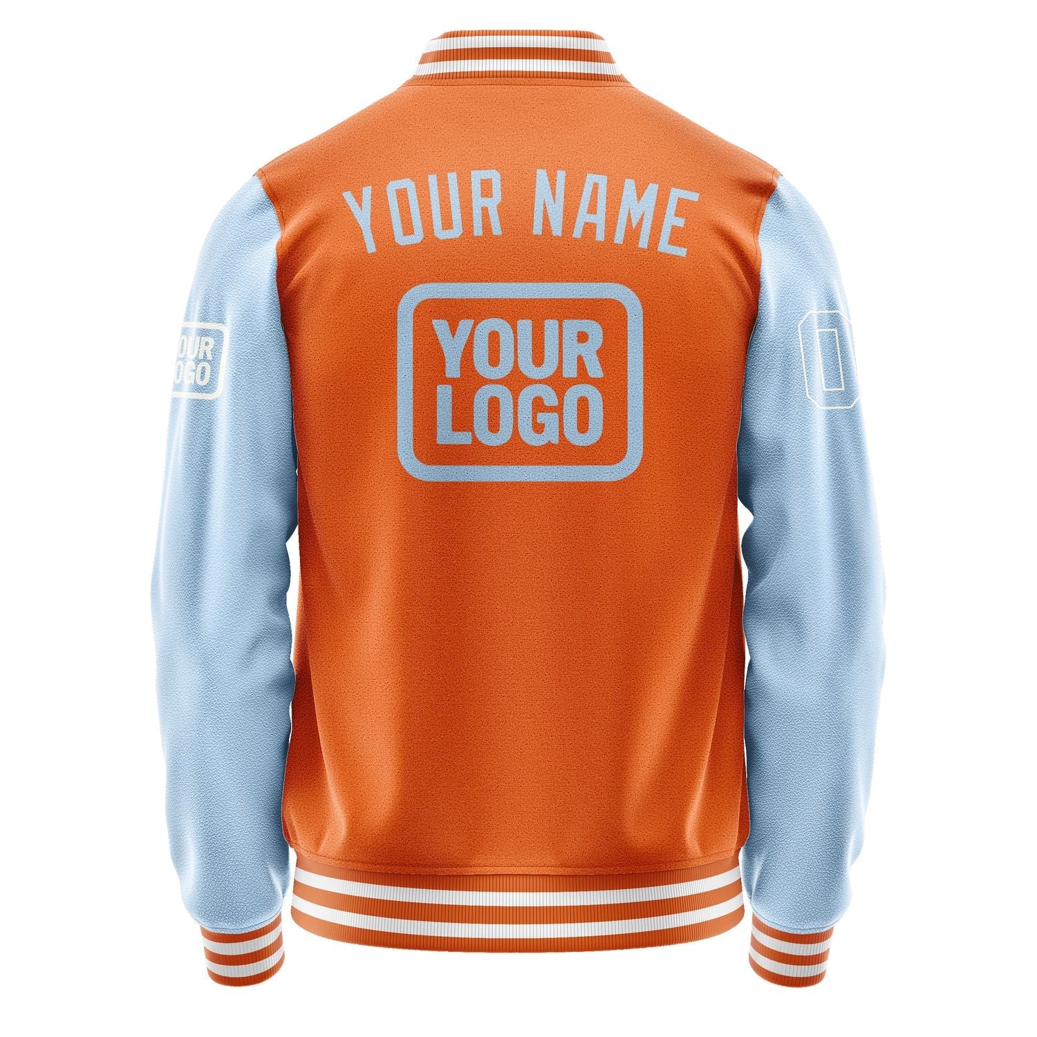 Custom Orange Light Blue Jacket JA282808281818080818