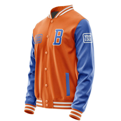 Custom Orange Sky Blue Jacket JA282809281818090918