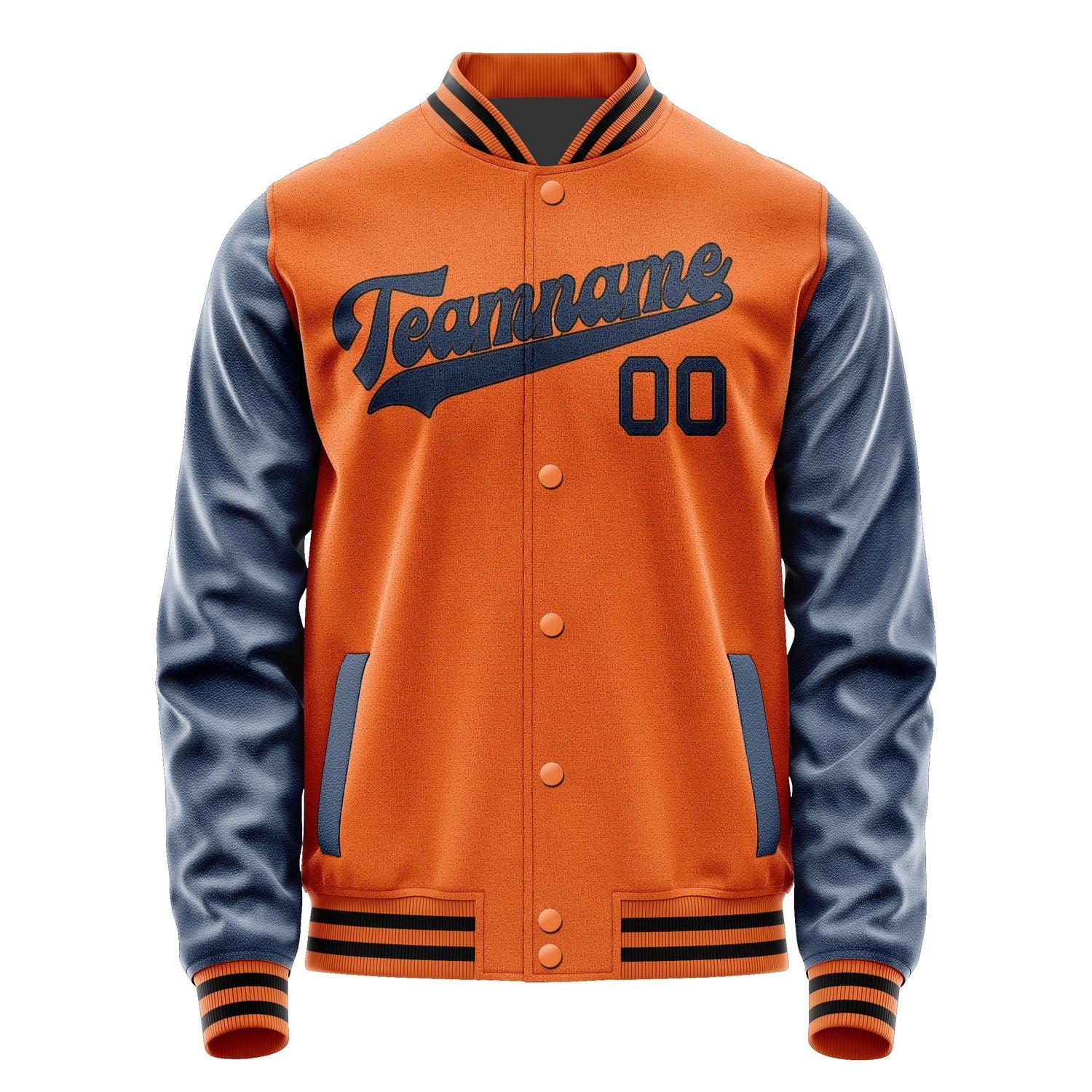Custom Orange Blue Jacket JA2828102817B31710