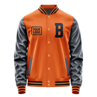 Custom Orange Navy Jacket JA282811281717111117