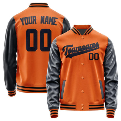 Custom Orange Navy Jacket JA2828112817B31711