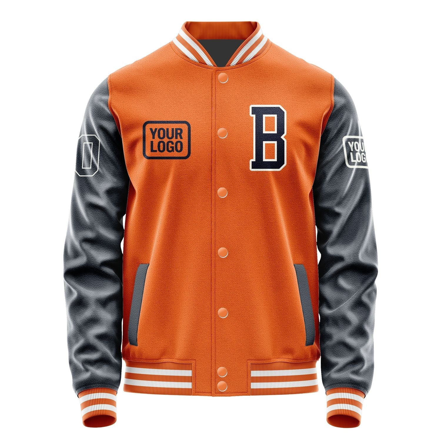 Custom Orange Navy Jacket JA282811281818111118