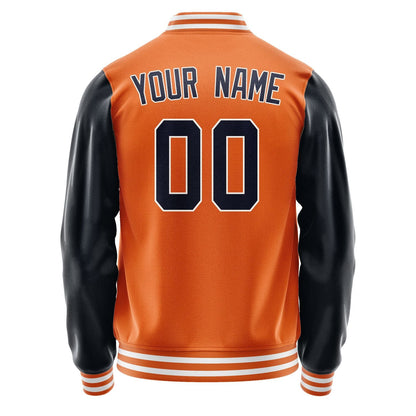 Custom Orange Navy Jacket JA2828112818B31811