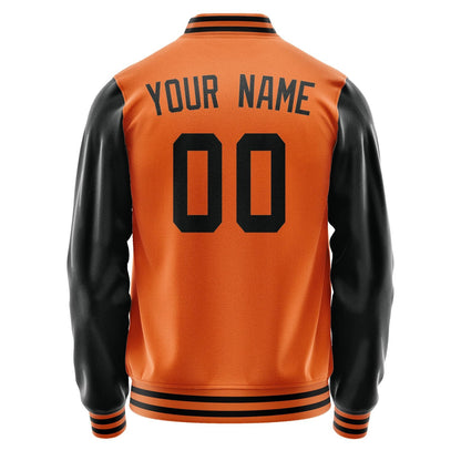 Custom Orange Black Jacket JA2828172817B31717
